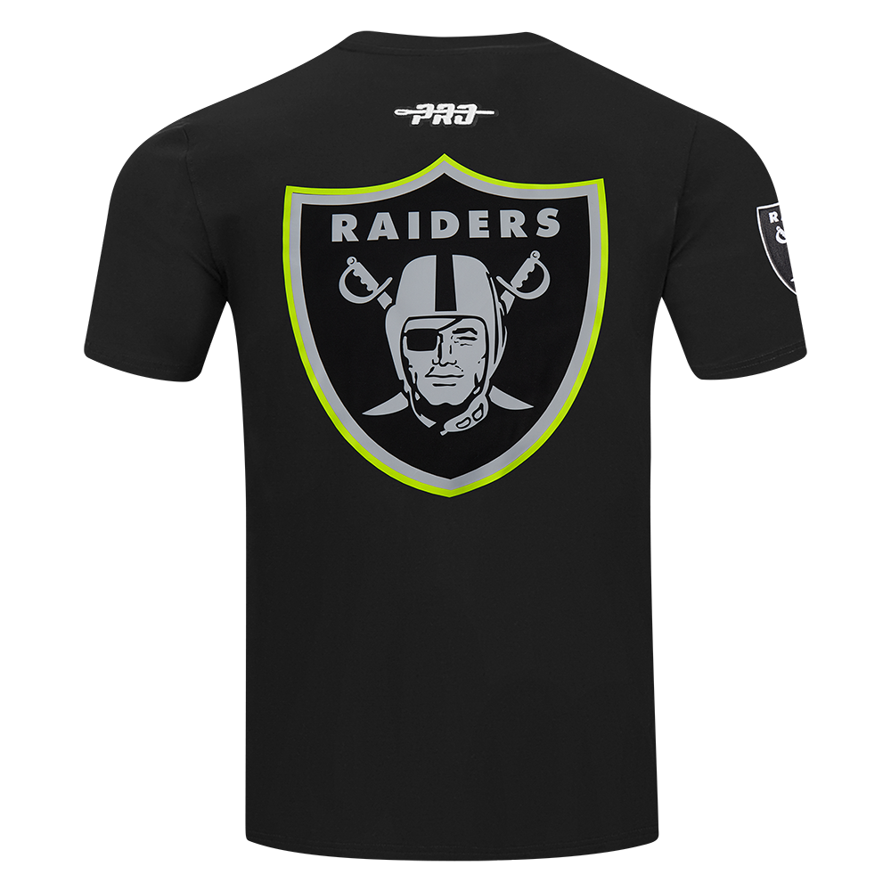 NFL LAS VEGAS RAIDERS UNDER THE LIGHTS MEN'S SINGLE JERSEY TEE (BLACK)