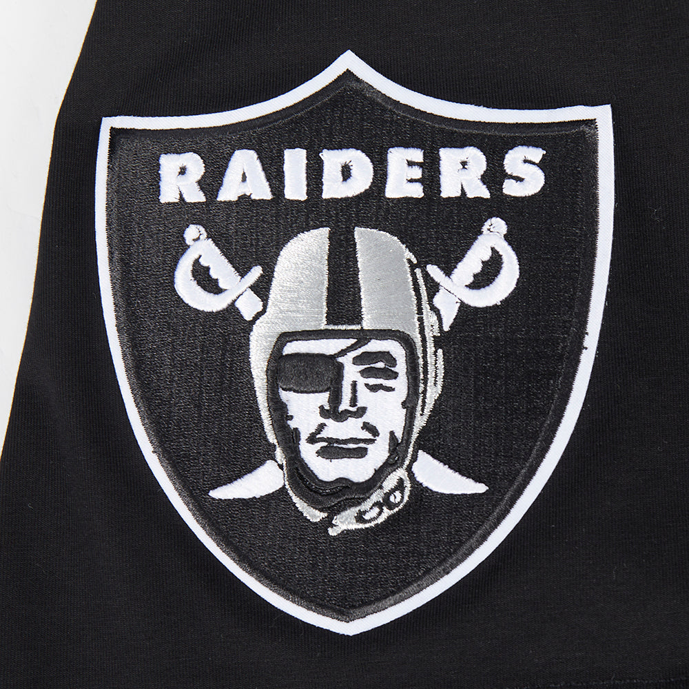 NFL LAS VEGAS RAIDERS UNDER THE LIGHTS MEN'S SINGLE JERSEY TEE (BLACK)