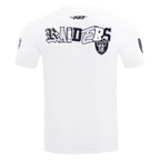 NFL LAS VEGAS RAIDERS CITY RANSOM MEN'S SINGLE JERSEY TEE (WHITE)
