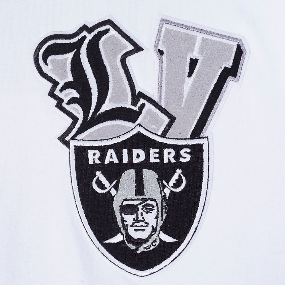 NFL LAS VEGAS RAIDERS CITY RANSOM MEN'S SINGLE JERSEY TEE (WHITE)