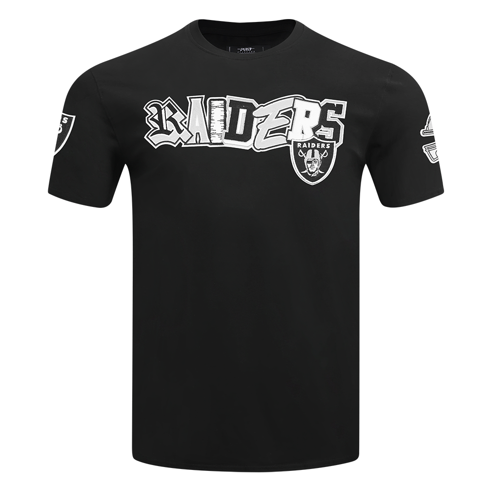NFL LAS VEGAS RAIDERS CITY RANSOM T-SHIRT EN JERSEY SIMPLE POUR HOMME (NOIR)