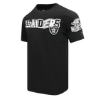NFL LAS VEGAS RAIDERS CITY RANSOM T-SHIRT EN JERSEY SIMPLE POUR HOMME (NOIR)