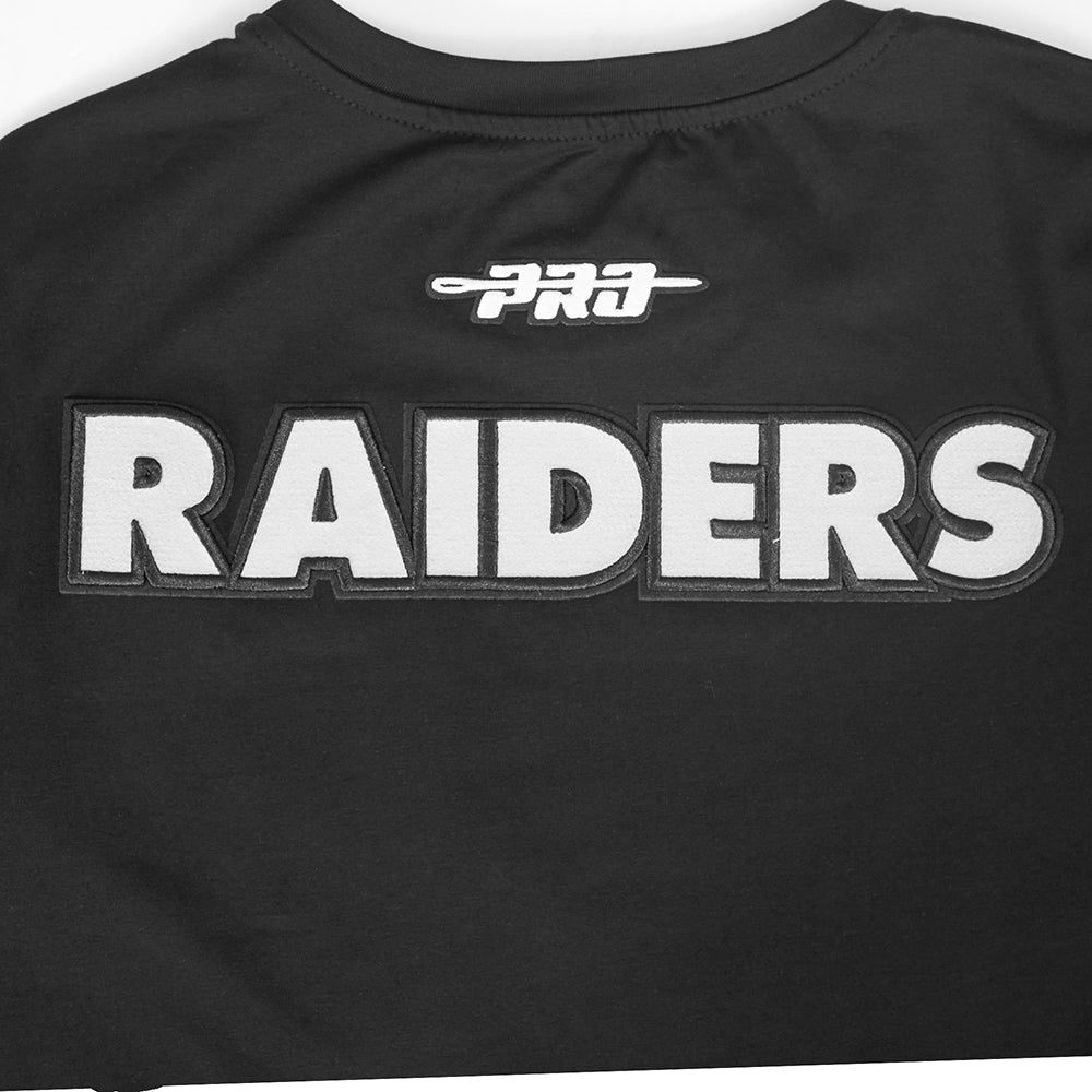 NFL LAS VEGAS RAIDERS CITY RANSOM T-SHIRT EN JERSEY SIMPLE POUR HOMME (NOIR)