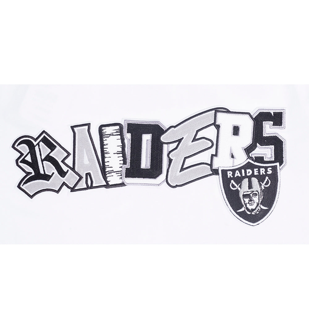 NFL LAS VEGAS RAIDERS CITY RANSOM MEN'S SINGLE JERSEY TEE (WHITE)