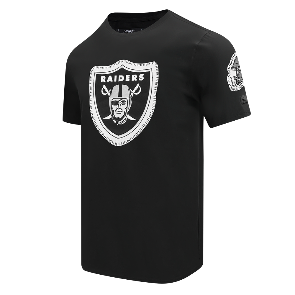 NFL LAS VEGAS RAIDERS DIY PICK STITCH MEN'S SINGLE JERSEY TEE (BLACK)