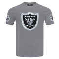 NFL LAS VEGAS RAIDERS DIY PICK STITCH T-SHIRT EN JERSEY SIMPLE POUR HOMME (GRIS)