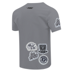 NFL LAS VEGAS RAIDERS DIY PICK STITCH T-SHIRT EN JERSEY SIMPLE POUR HOMME (GRIS)