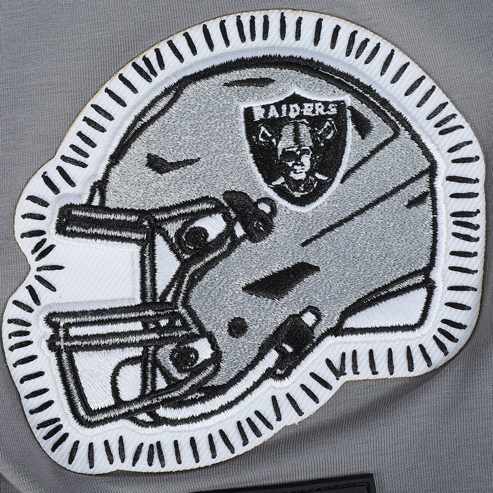 NFL LAS VEGAS RAIDERS DIY PICK STITCH T-SHIRT EN JERSEY SIMPLE POUR HOMME (GRIS)