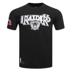 NFL LAS VEGAS RAIDERS RETRO ELEVATION T-SHIRT EN JERSEY SIMPLE POUR HOMME (NOIR)
