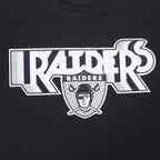 NFL LAS VEGAS RAIDERS RETRO ELEVATION T-SHIRT EN JERSEY SIMPLE POUR HOMME (NOIR)