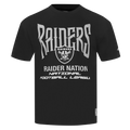 NFL LAS VEGAS RAIDERS CITY TOUR 2.0 MEN'S COTTON JERSEY DROP SHOULDER TEE (BLACK)