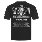NFL LAS VEGAS RAIDERS CITY TOUR 2.0 MEN'S COTTON JERSEY DROP SHOULDER TEE (BLACK)