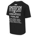 NFL LAS VEGAS RAIDERS CITY TOUR 2.0 MEN'S COTTON JERSEY DROP SHOULDER TEE (BLACK)