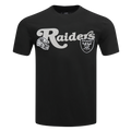 NFL LAS VEGAS RAIDERS SOUVENIR T-SHIRT EN JERSEY SIMPLE POUR HOMME (NOIR)