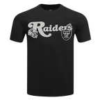 NFL LAS VEGAS RAIDERS SOUVENIR T-SHIRT EN JERSEY SIMPLE POUR HOMME (NOIR)