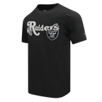 NFL LAS VEGAS RAIDERS SOUVENIR T-SHIRT EN JERSEY SIMPLE POUR HOMME (NOIR)
