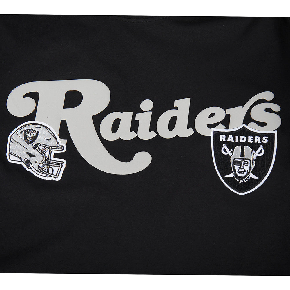 NFL LAS VEGAS RAIDERS SOUVENIR T-SHIRT EN JERSEY SIMPLE POUR HOMME (NOIR)
