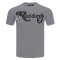 NFL LAS VEGAS RAIDERS SOUVENIR T-SHIRT EN JERSEY SIMPLE POUR HOMME (GRIS)