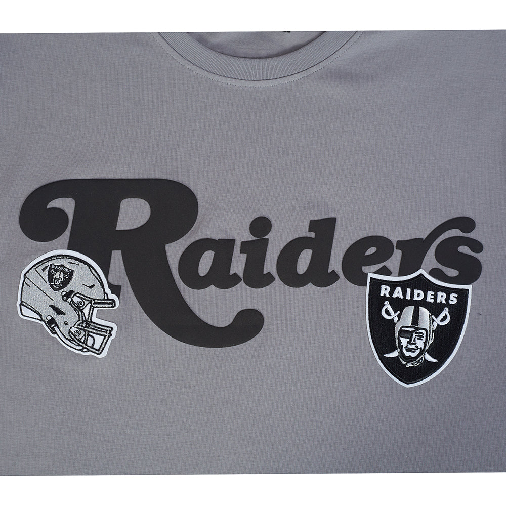 NFL LAS VEGAS RAIDERS SOUVENIR T-SHIRT EN JERSEY SIMPLE POUR HOMME (GRIS)