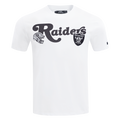 NFL LAS VEGAS RAIDERS SOUVENIR MEN'S SINGLE JERSEY TEE (WHITE)