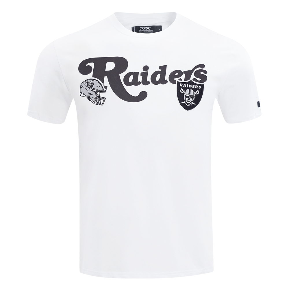 NFL LAS VEGAS RAIDERS SOUVENIR MEN'S SINGLE JERSEY TEE (WHITE)