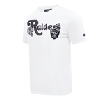 NFL LAS VEGAS RAIDERS SOUVENIR MEN'S SINGLE JERSEY TEE (WHITE)