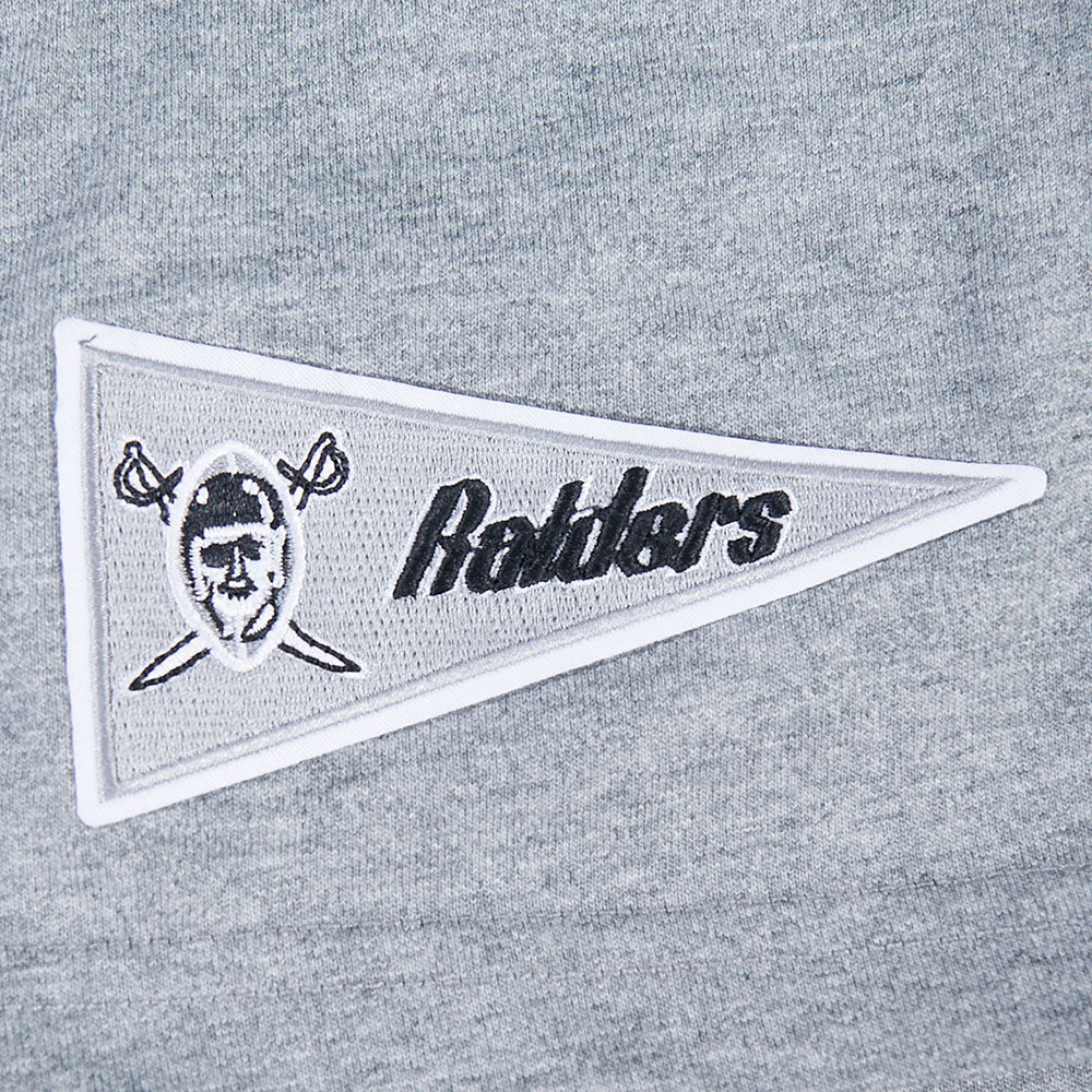 NFL LAS VEGAS RAIDERS BEST OF T-SHIRT EN JERSEY DE COTON À ÉPAULES TOMBANTES POUR HOMME (GRIS CHINÉ FONCÉ)