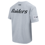 NFL LAS VEGAS RAIDERS BEST OF T-SHIRT EN JERSEY DE COTON À ÉPAULES TOMBANTES POUR HOMME (GRIS CHINÉ FONCÉ)