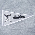 NFL LAS VEGAS RAIDERS BEST OF T-SHIRT EN JERSEY DE COTON À ÉPAULES TOMBANTES POUR HOMME (GRIS CHINÉ FONCÉ)