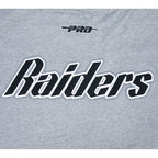 NFL LAS VEGAS RAIDERS BEST OF T-SHIRT EN JERSEY DE COTON À ÉPAULES TOMBANTES POUR HOMME (GRIS CHINÉ FONCÉ)