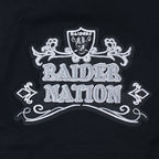 NFL LAS VEGAS RAIDERS REBEL ATHLETICS T-SHIRT EN JERSEY SIMPLE À LOGO EMPILÉ POUR HOMME (NOIR)