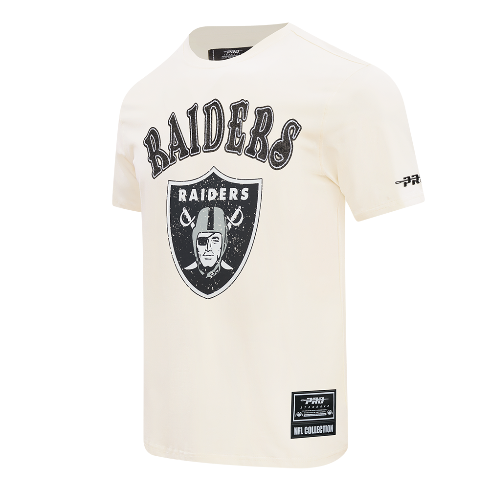 NFL LAS VEGAS RAIDERS REBEL ATHLETICS T-SHIRT EN JERSEY SIMPLE À LOGO EMPILÉ POUR HOMME (COQUILLE D'ŒUF)