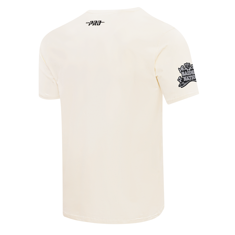 NFL LAS VEGAS RAIDERS REBEL ATHLETICS T-SHIRT EN JERSEY SIMPLE À LOGO EMPILÉ POUR HOMME (COQUILLE D'ŒUF)
