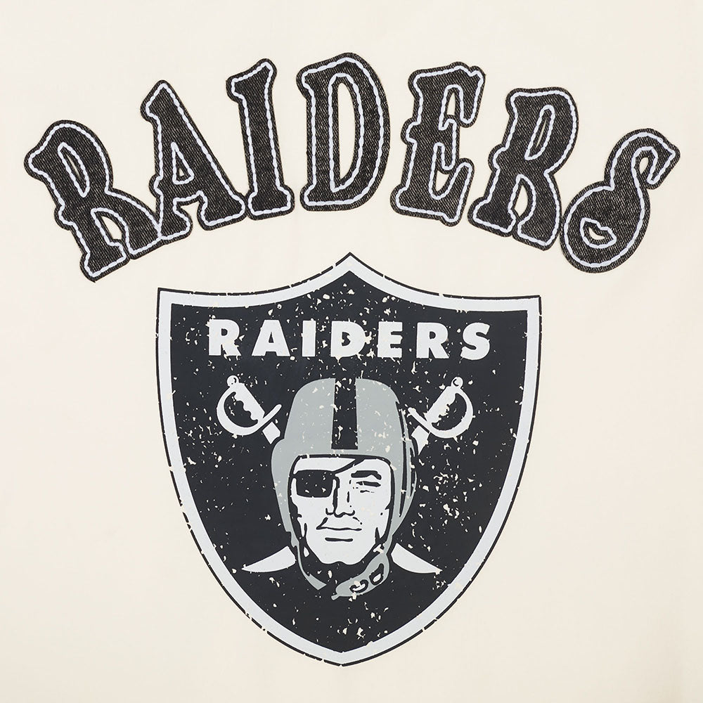 NFL LAS VEGAS RAIDERS REBEL ATHLETICS T-SHIRT EN JERSEY SIMPLE À LOGO EMPILÉ POUR HOMME (COQUILLE D'ŒUF)