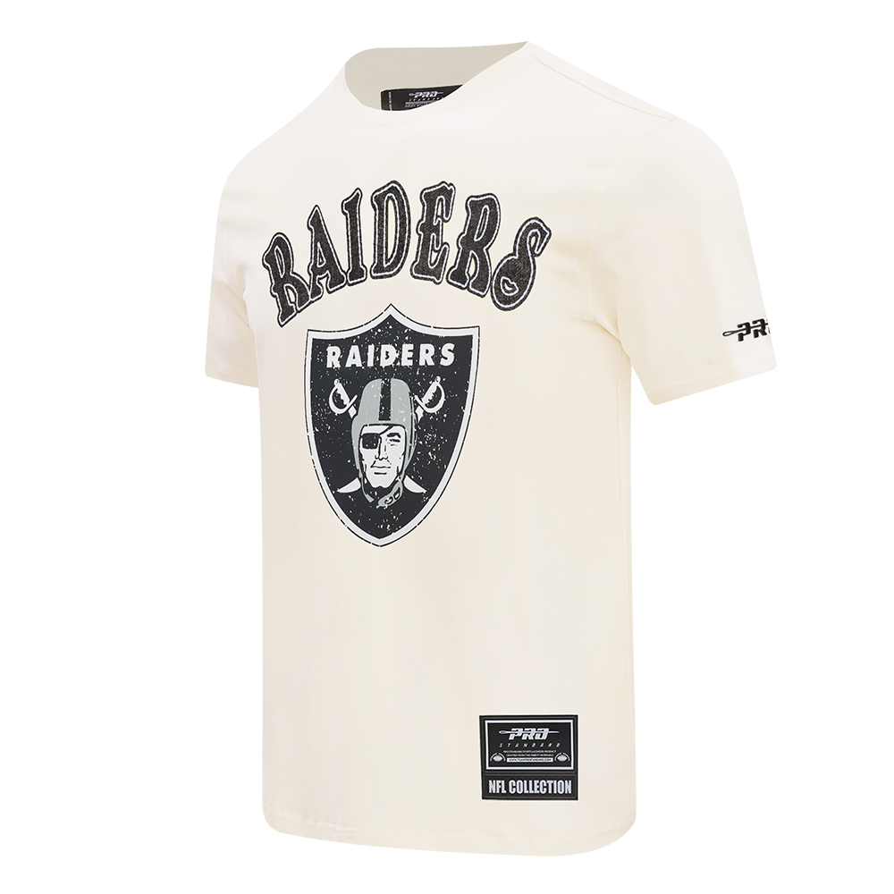NFL LAS VEGAS RAIDERS REBEL ATHLETICS T-SHIRT EN JERSEY SIMPLE À LOGO EMPILÉ POUR HOMME (COQUILLE D'ŒUF)