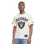 NFL LAS VEGAS RAIDERS REBEL ATHLETICS T-SHIRT EN JERSEY SIMPLE À LOGO EMPILÉ POUR HOMME (COQUILLE D'ŒUF)