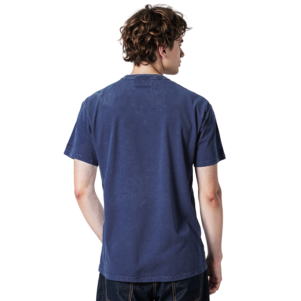 NFL LAS VEGAS RAIDERS WASHED CLASSIC MEN'S ENZYME WASH DROP SHOUL (WASHED MIDNIGHT NAVY)