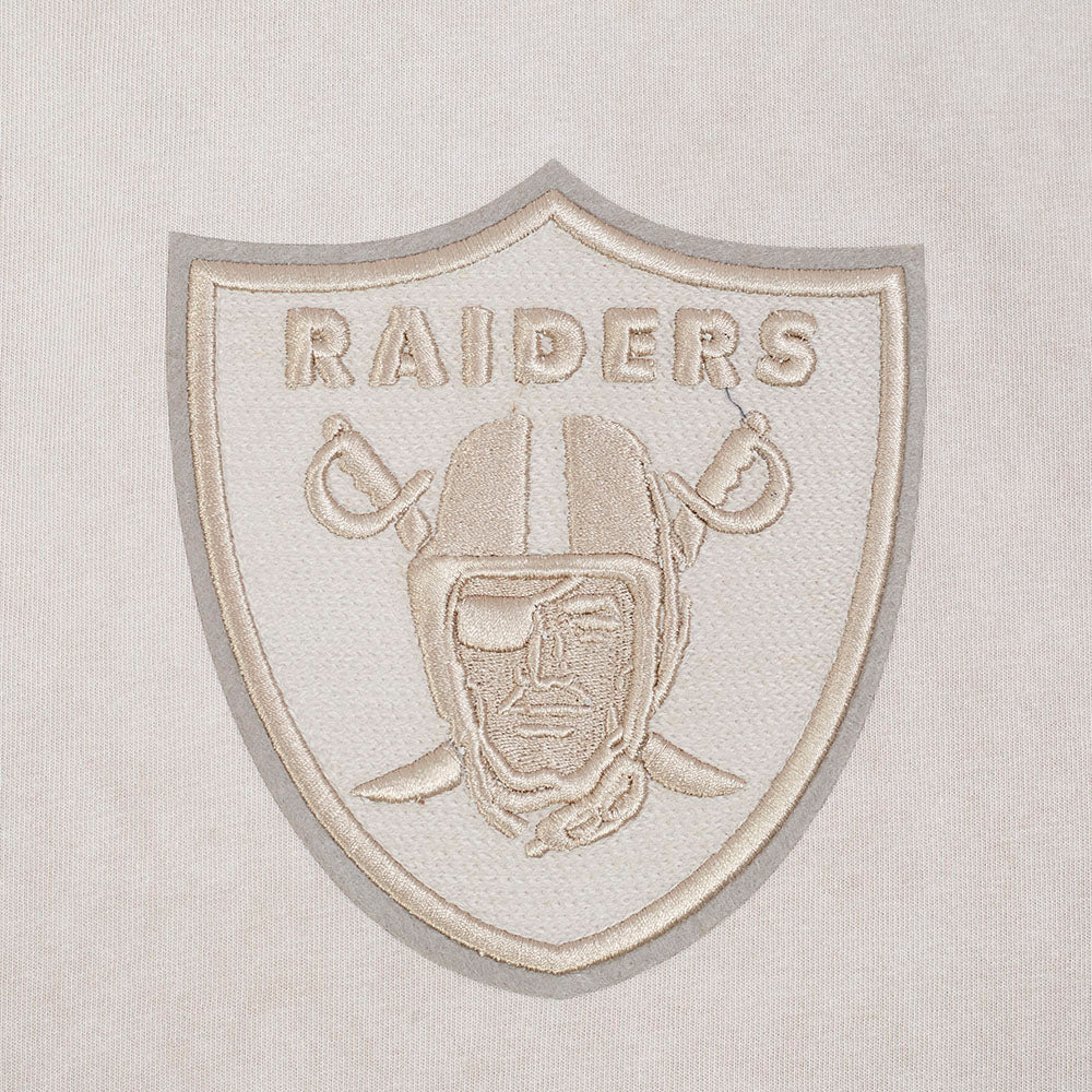 NFL LAS VEGAS RAIDERS WASHED CLASSIC T-SHIRT EN JERSEY DE COTON DÉLAVÉ À L'ENZYME À ÉPAULES TOMBANTES POUR HOMME (ARDOISE CHAUDE DÉLAVÉE)