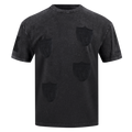 NFL LAS VEGAS RAIDERS WASHED VANGUARD T-SHIRT À MANCHES COURTES POUR HOMME (NOIR DÉLAVÉ)