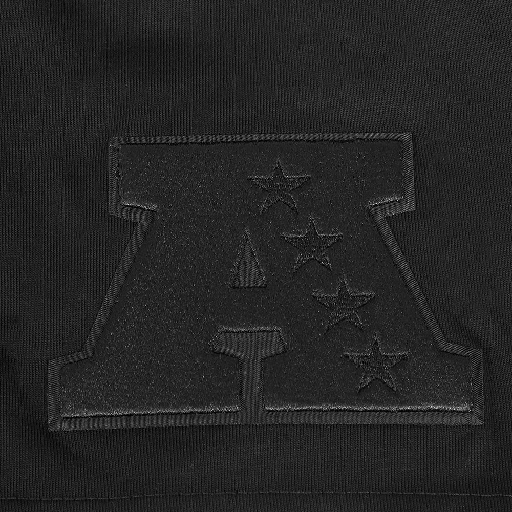 NFL LAS VEGAS RAIDERS BLACKOUT MEN'S CJ DROP SHOULDER TEE (BLACK)