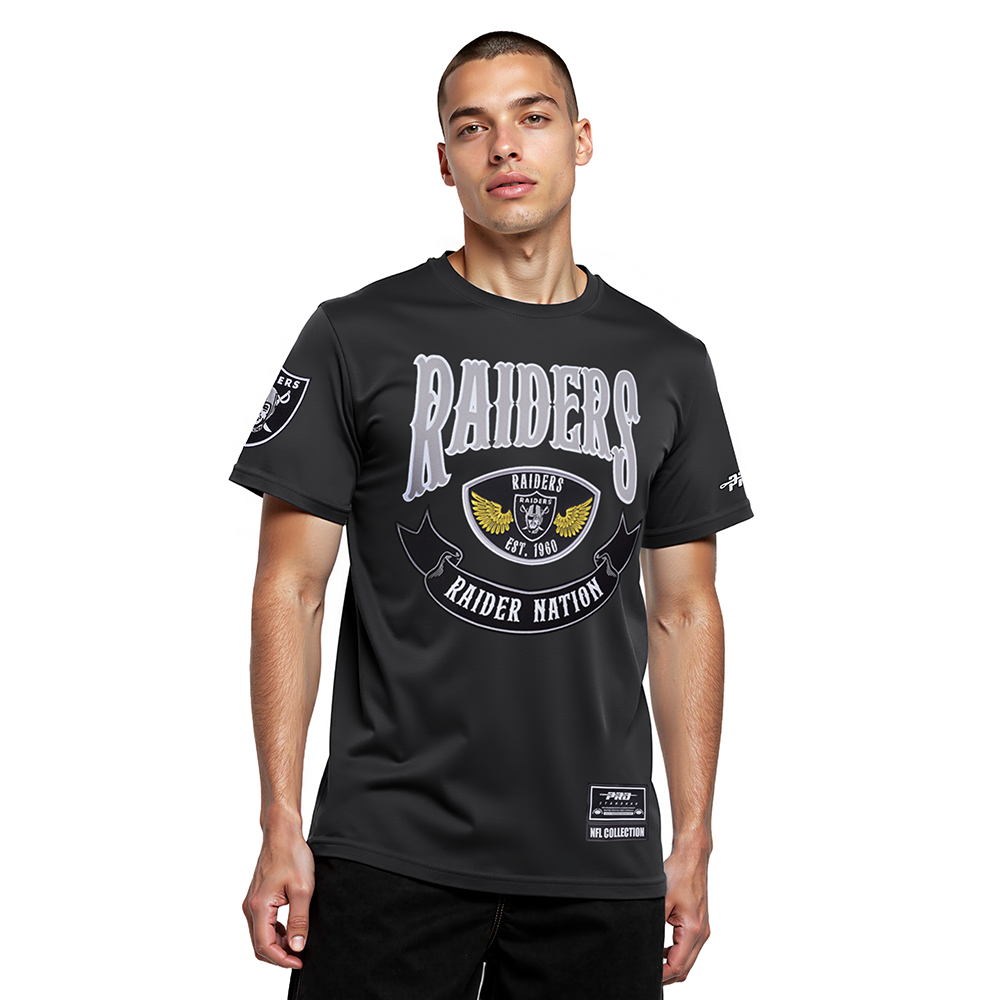 NFL LAS VEGAS RAIDERS BORN FOR SPORT MEN'S SJ TEE (BLACK)