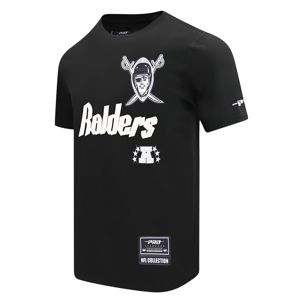 NFL LAS VEGAS RAIDERS MODERN ORIGINALS T-SHIRT EN JERSEY SIMPLE POUR HOMME (NOIR)
