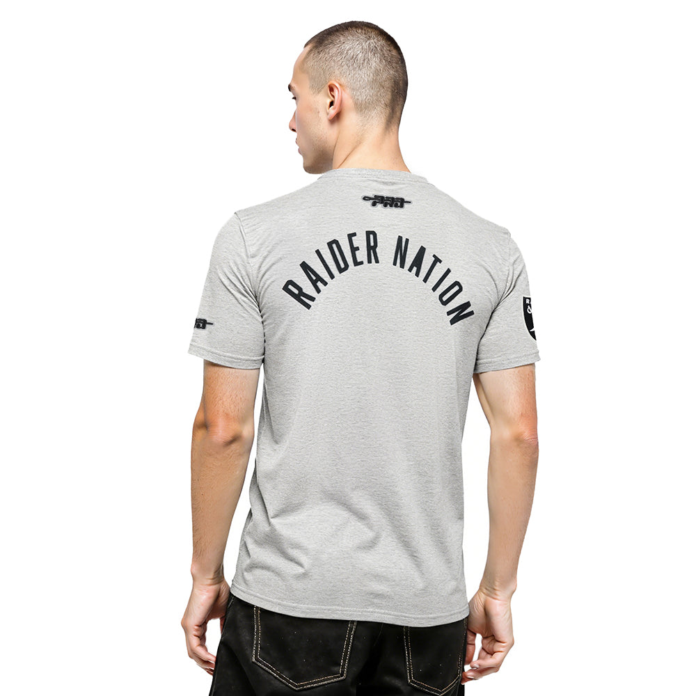 NFL LAS VEGAS RAIDERS MODERN ORIGINALS MEN'S SJ TEE (HEATHER GREY)