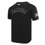 LAS VEGAS RAIDERS REBEL ATHLETICS T-SHIRT EN JERSEY SIMPLE POUR HOMME (NOIR)