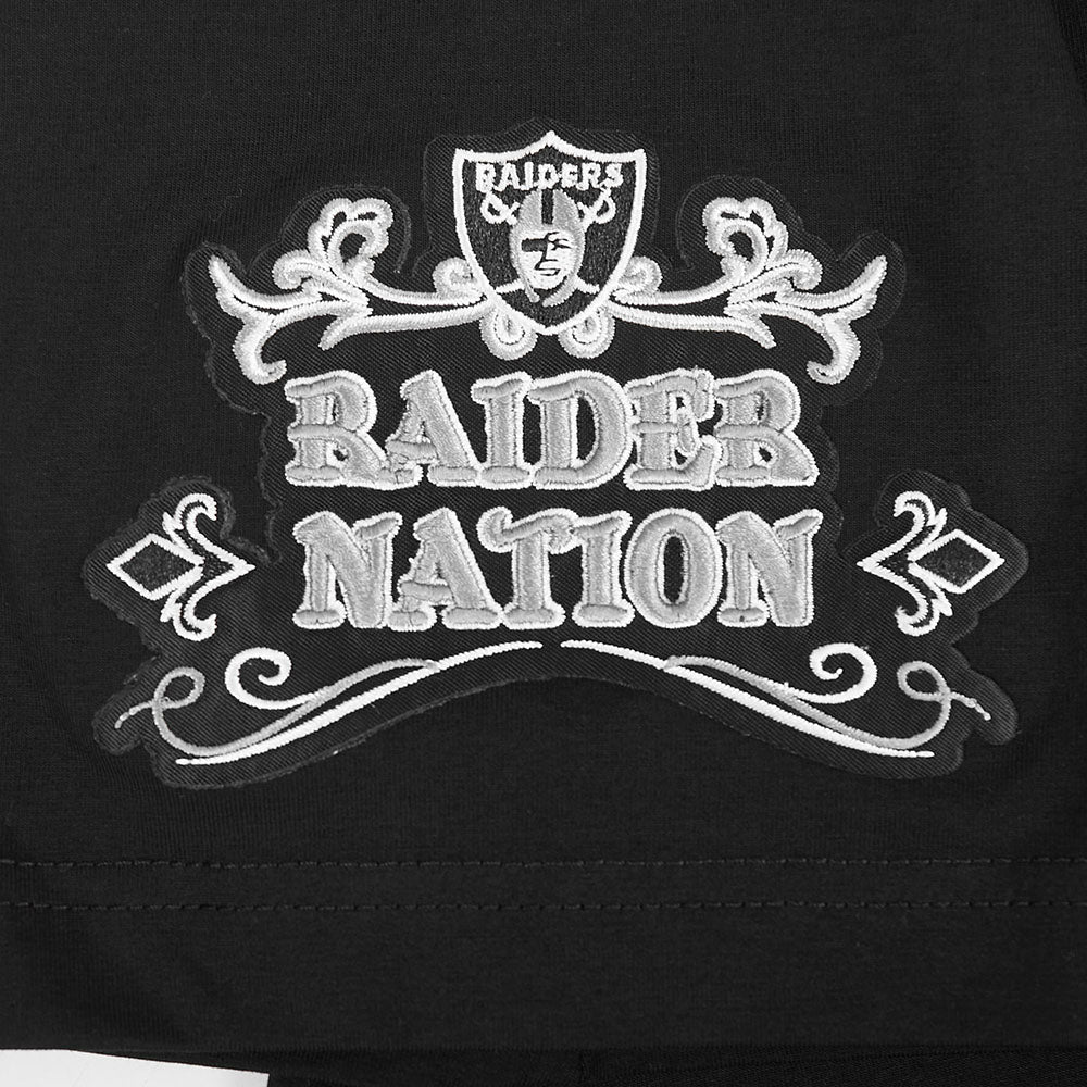LAS VEGAS RAIDERS REBEL ATHLETICS T-SHIRT EN JERSEY SIMPLE POUR HOMME (NOIR)
