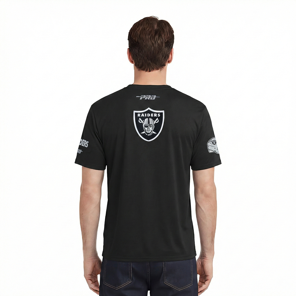 NFL LAS VEGAS RAIDERS CITY ARCH T-SHIRT EN JERSEY SIMPLE POUR HOMME (NOIR)
