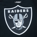 NFL LAS VEGAS RAIDERS MAXX CROSBY #98 CLASSIC MESH PNN CHEMISE BOUTONNÉE EN FILET POUR HOMME (NOIR/GRIS)