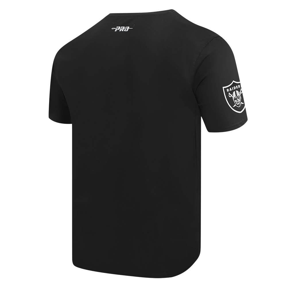 NFL LAS VEGAS RAIDERS CLASSIC CHENILLE CHEMISE POUR HOMME (NOIR)