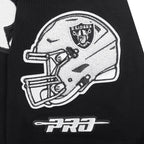 NFL LAS VEGAS RAIDERS CLASSIC CHENILLE CHEMISE POUR HOMME (NOIR)