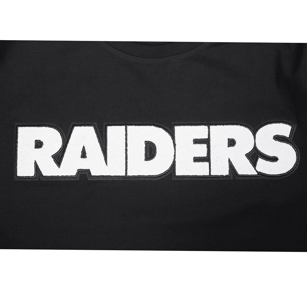 NFL LAS VEGAS RAIDERS CLASSIC CHENILLE CHEMISE POUR HOMME (NOIR)